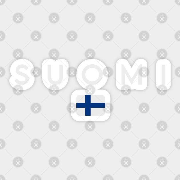 Finland flag, finnish flag Sticker by eka123